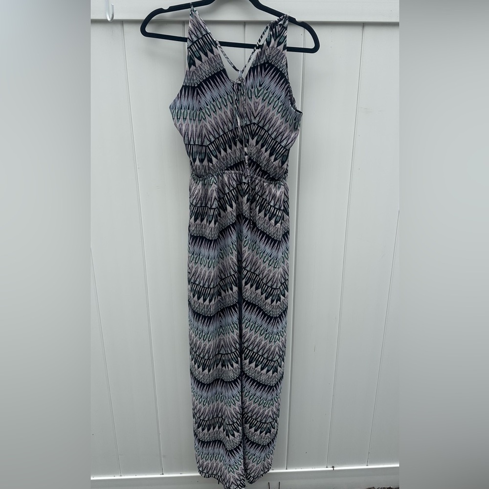 Sanctuary Black and Purple Patterned Dress